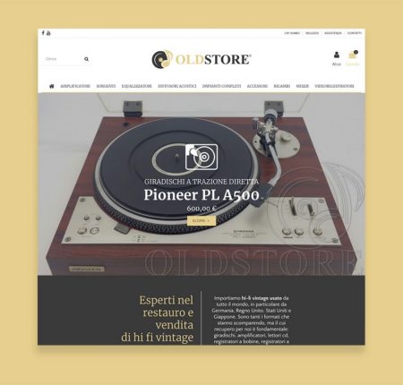 Creazione e-commerce Old Store